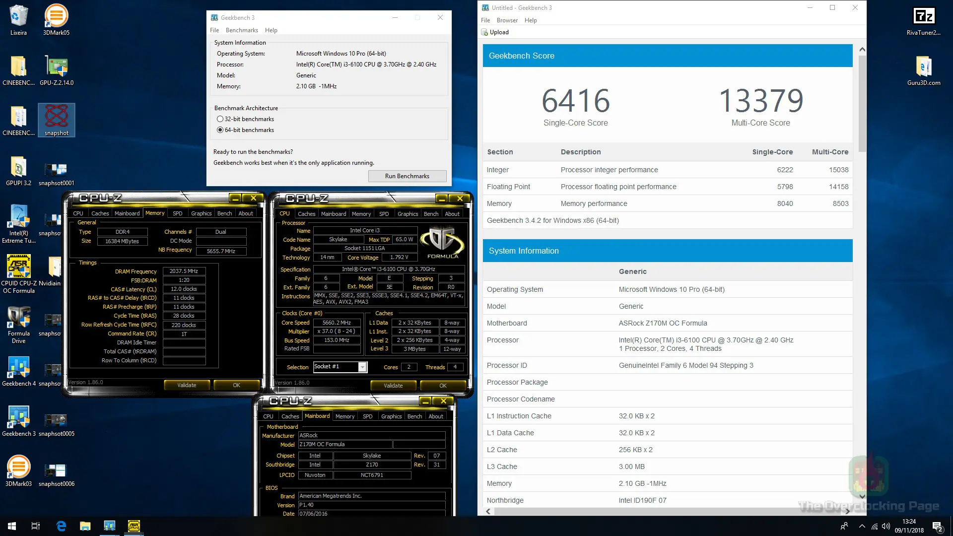 ASRock Z170M OC Formula e i3 6100: Apresentando a plataforma Intel da página! 17 geekbench3