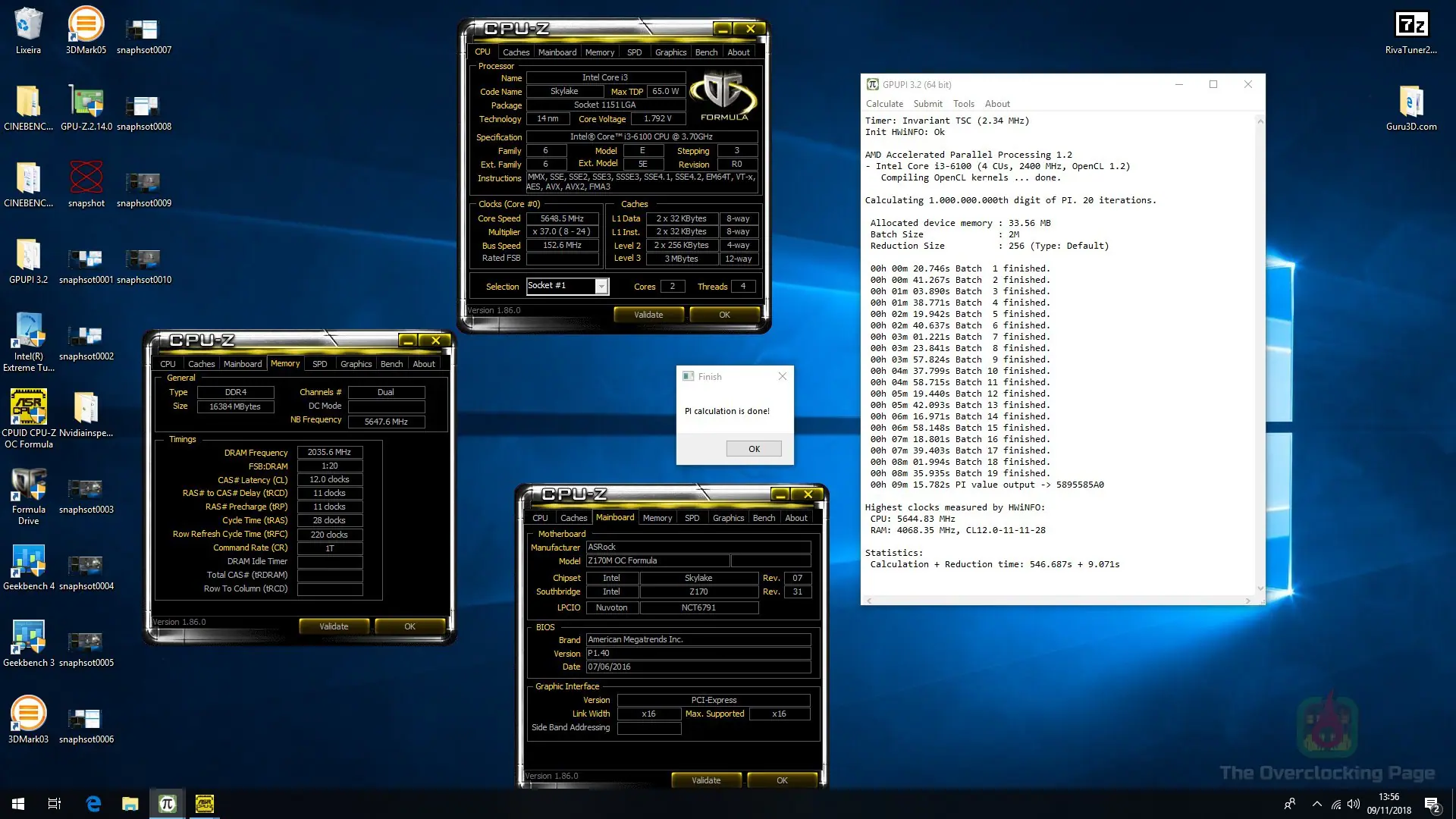 ASRock Z170M OC Formula e i3 6100: Apresentando a plataforma Intel da página! 19 gpupi 1b