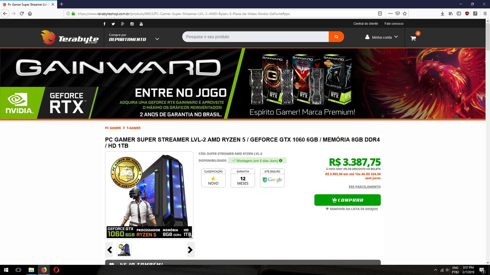 screenshot maquina