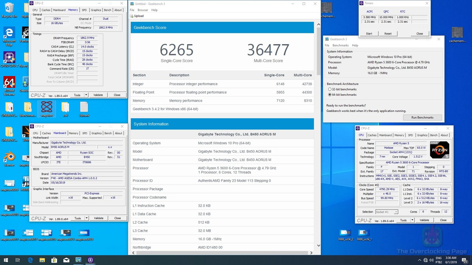 Ryzen 5 3600 - Arquitetura, resultados e overclock - Review 45 r5 3600 dice gb3
