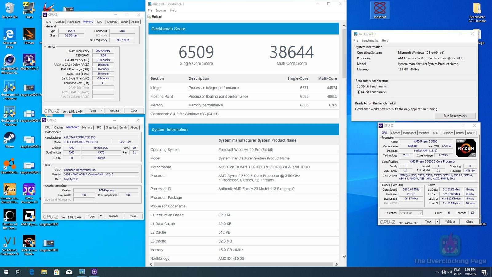 Ryzen 5 3600 – Overclock extremo (LN2) e resultados 10 gb3