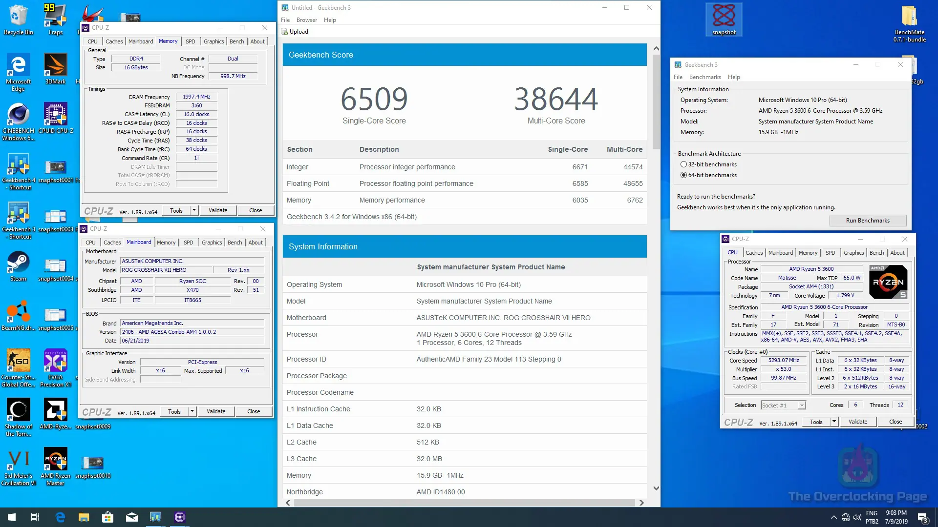 Ryzen 5 3600 – Overclock extremo (LN2) e resultados 10 gb3