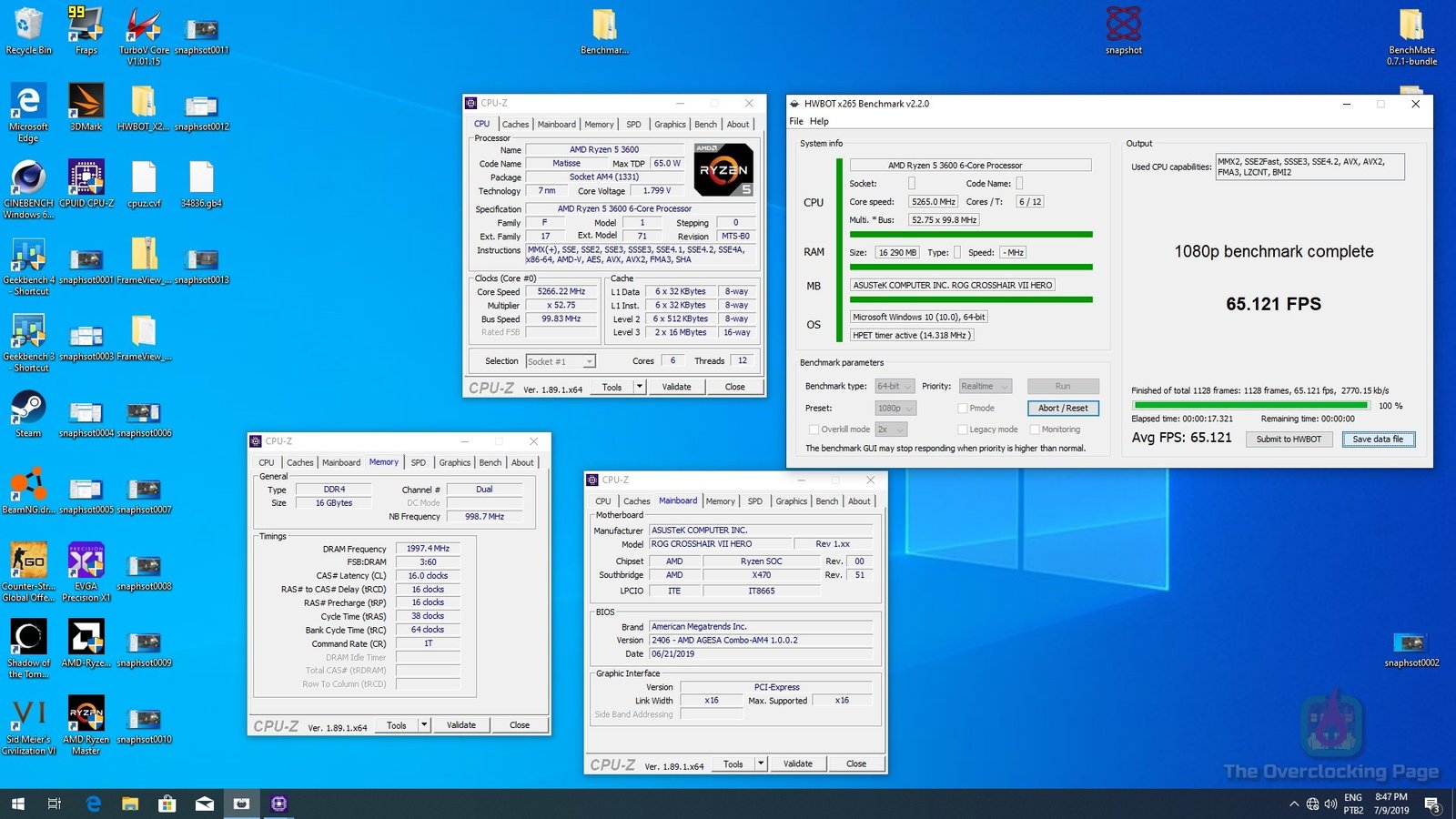 Ryzen 5 3600 – Overclock extremo (LN2) e resultados 13