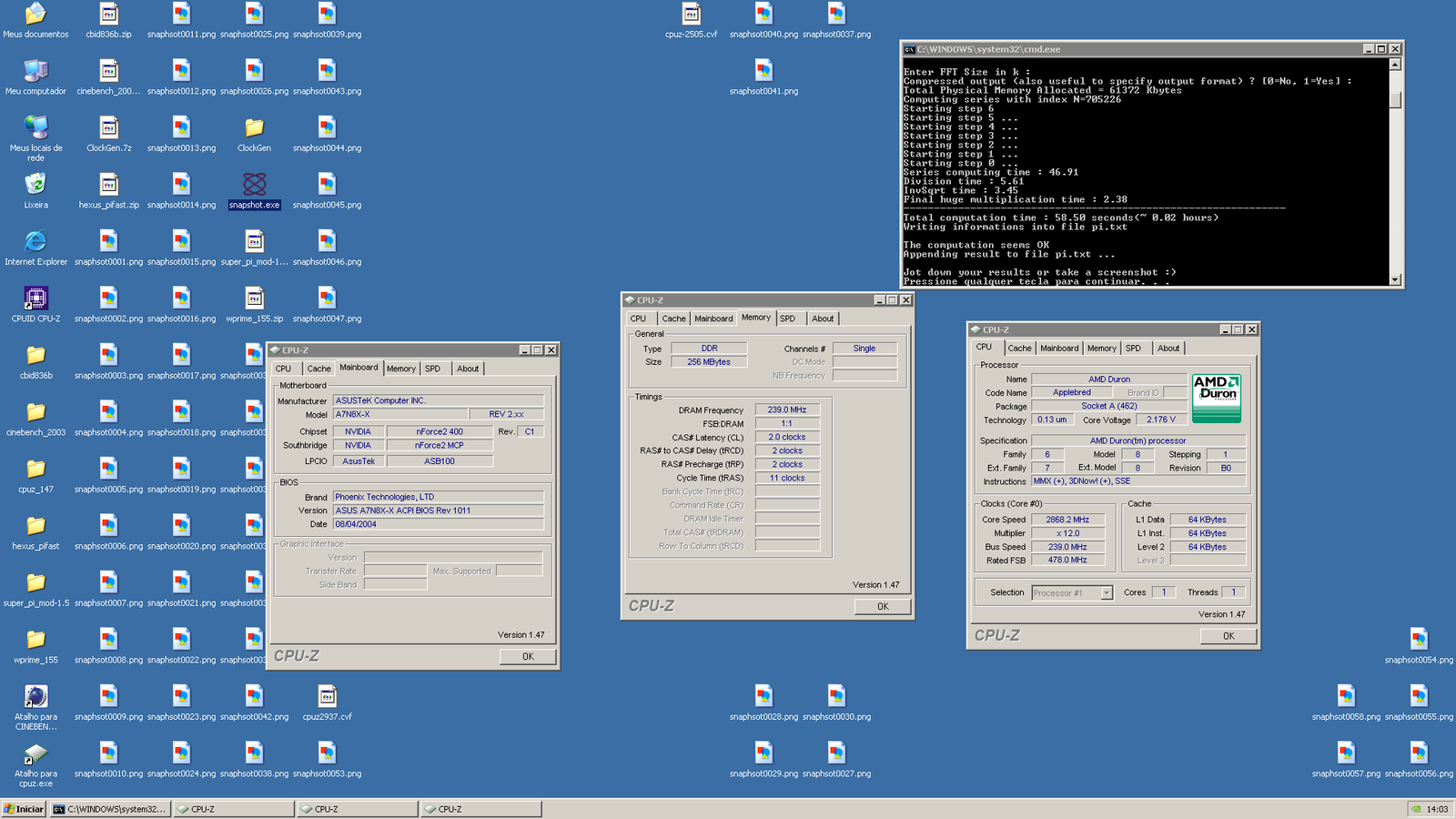 ASUS A7N8X-X + Athlon XP: Modificações e primeiros resultados – Parte II 16 snaphsot0059