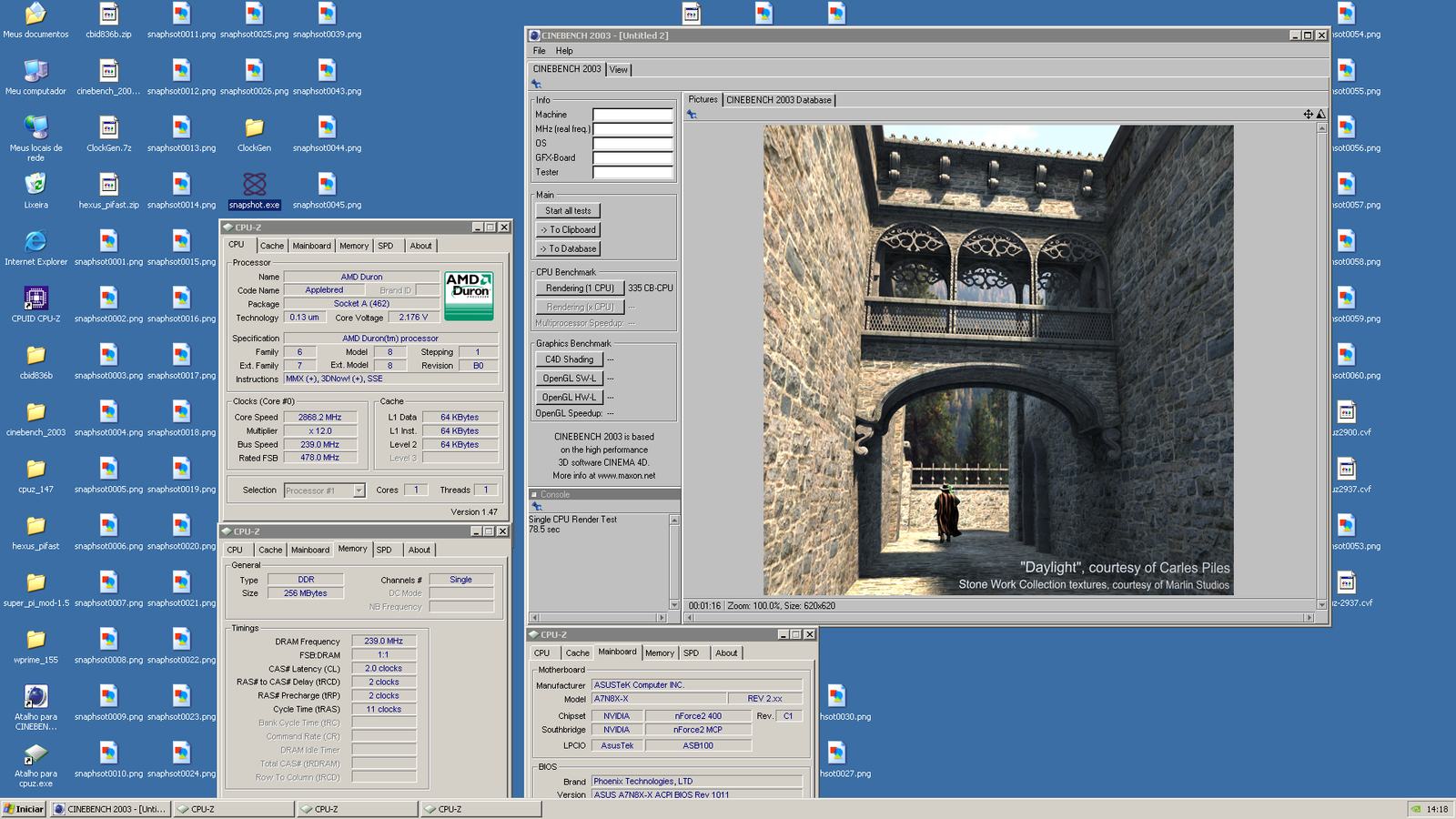 ASUS A7N8X-X + Athlon XP: Modificações e primeiros resultados – Parte II 18 snaphsot0061