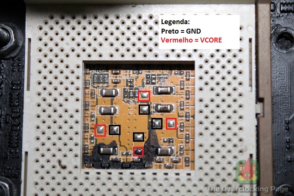 ASUS A7N8X-X + Athlon XP: Modificações e primeiros resultados – Parte II 4 socket mod