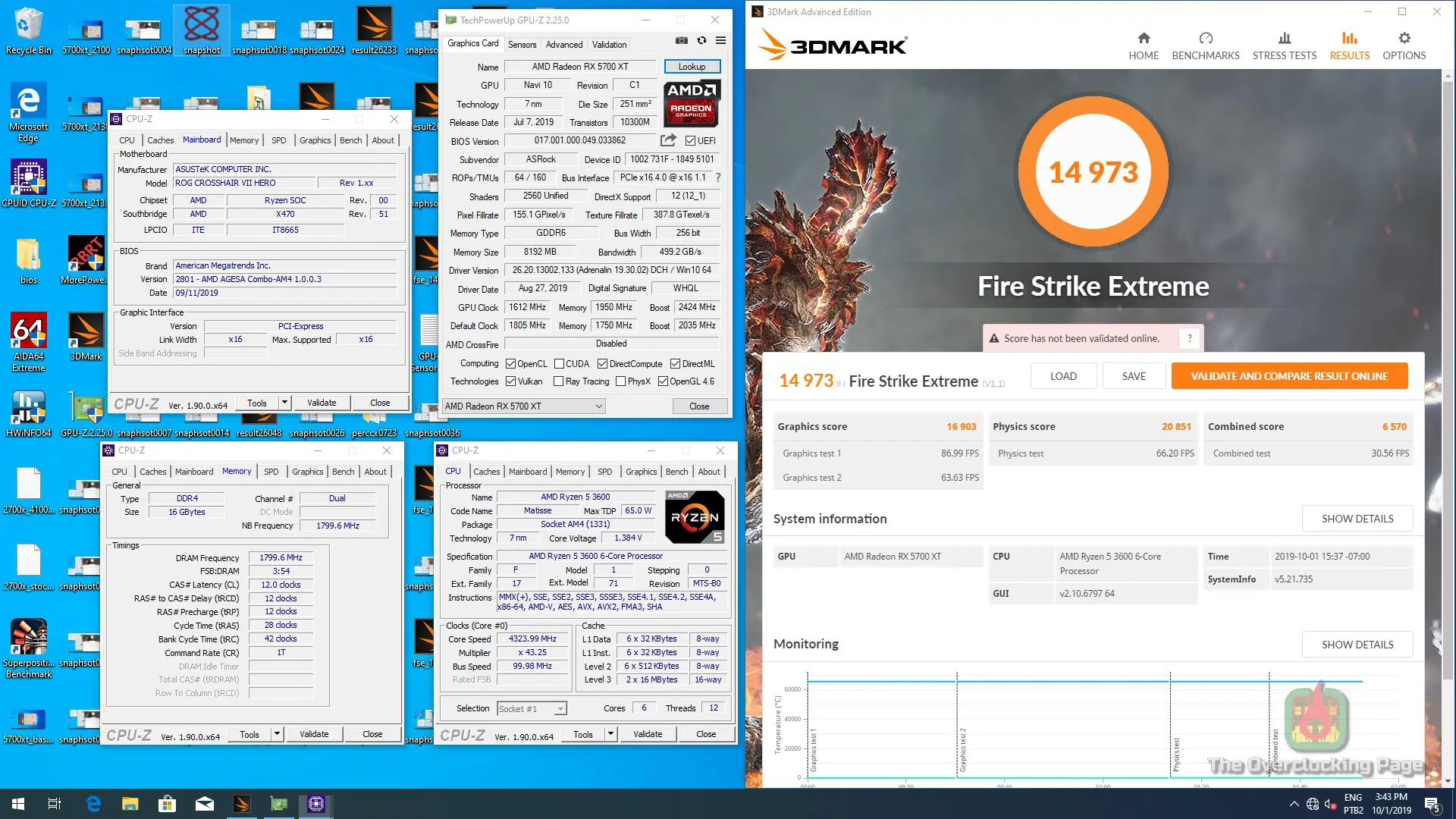 ASRock RX 5700 XT Challenger - Overclock extremo e resultados 8 fse dice