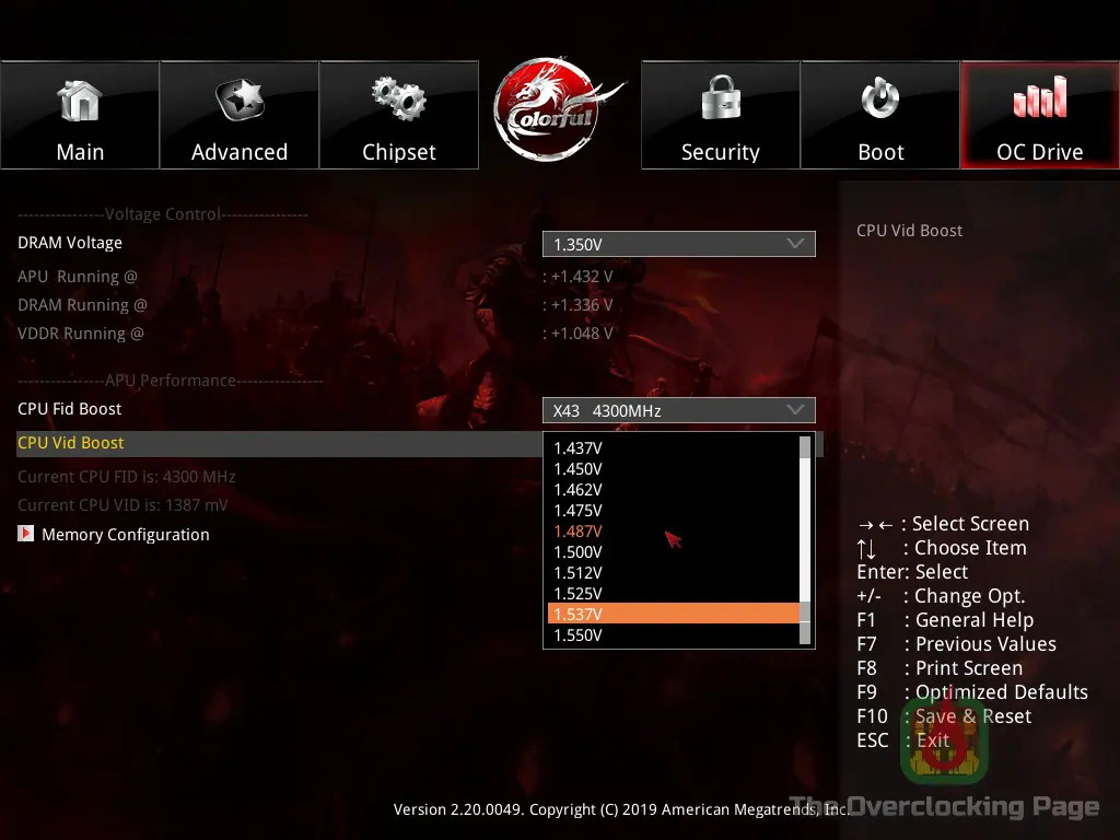 Colorful CVN X570 GAMING PRO V14 - Um update de bios e... Novidades? 11 oc drive 19 40 23
