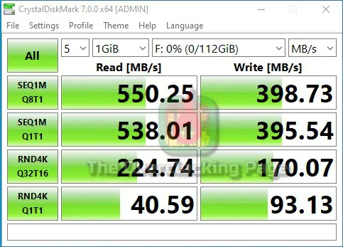 goldenfir sata 120gb crystalmark