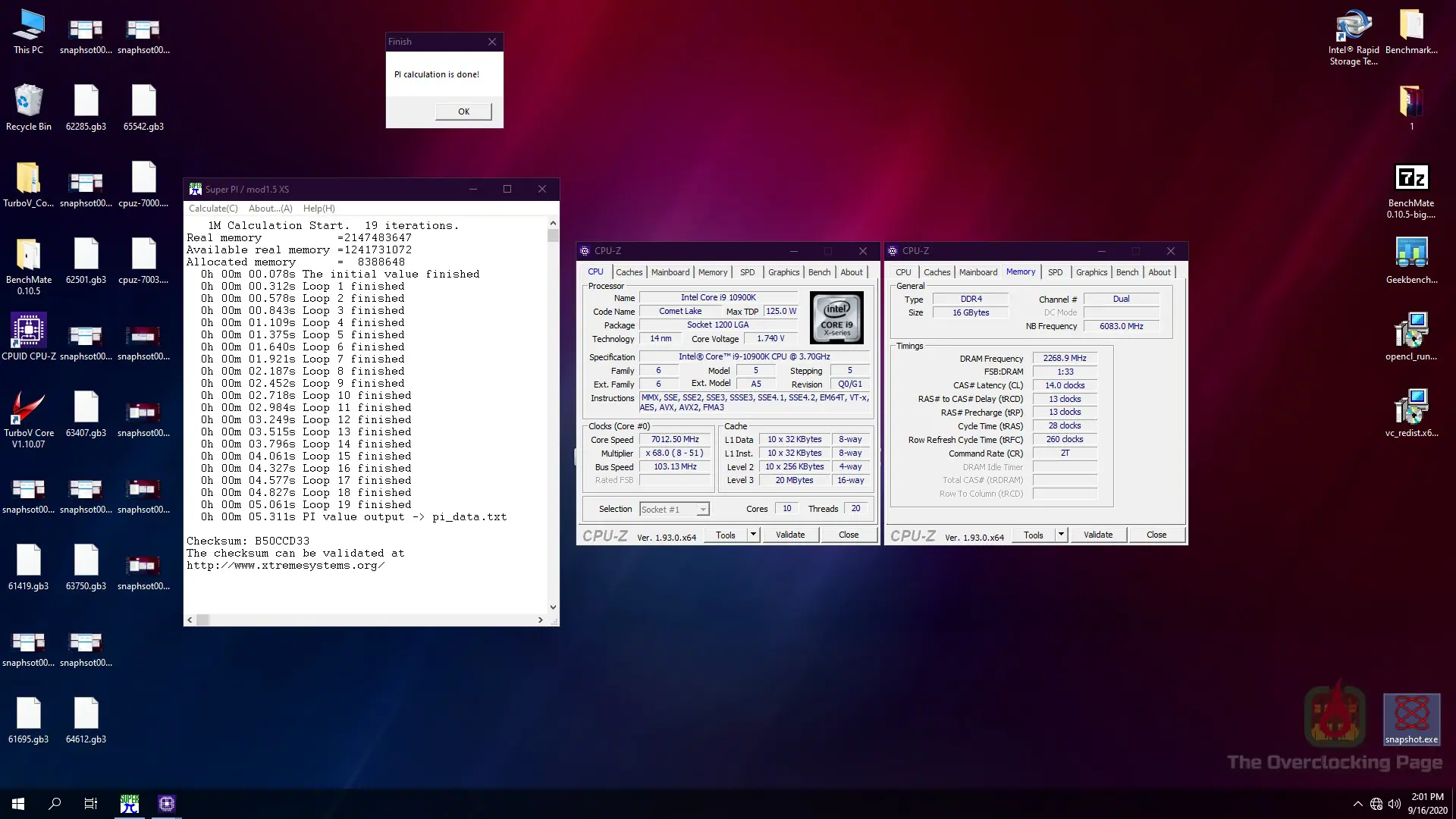 10900k ln2 pi1m
