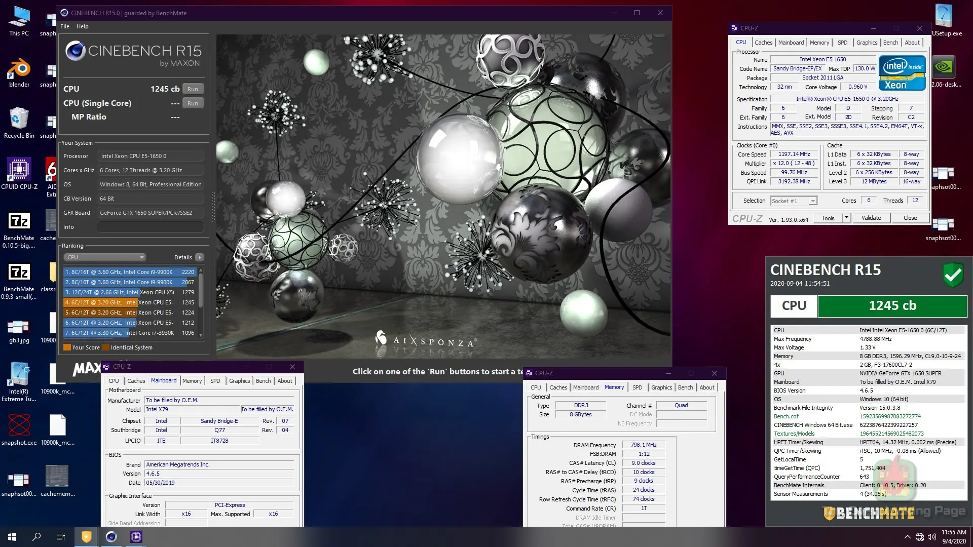 Overclock extremo no Xeon do AliExpress - Preparação e resultados! 12 e5 1650 r15 dice 1