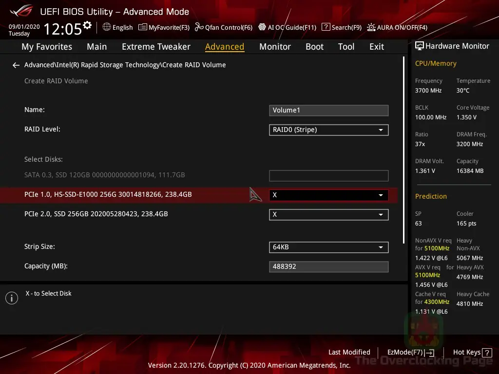 m12a nvme raid bios 3