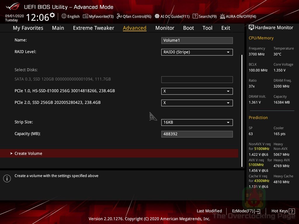 m12a nvme raid bios 5