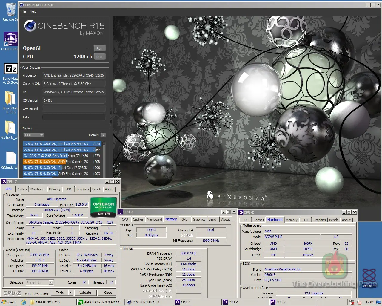 Opteron 6238 ES - Apresentação, testes e overclock extremo 16 r15 opty 6238