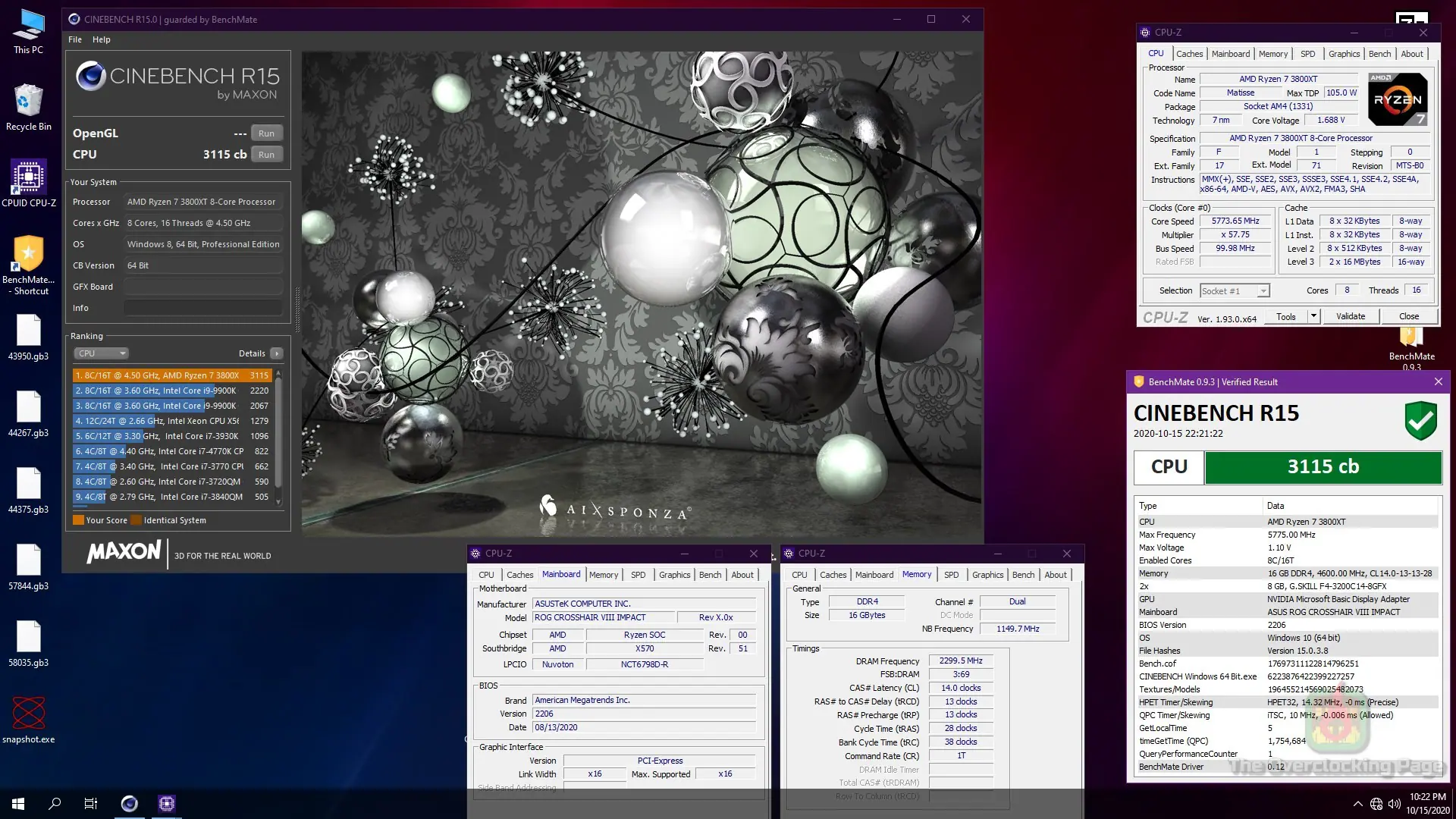 Crosshair VIII Impact e Ryzen XT - Overclock extremo (LN2) e resultados 19