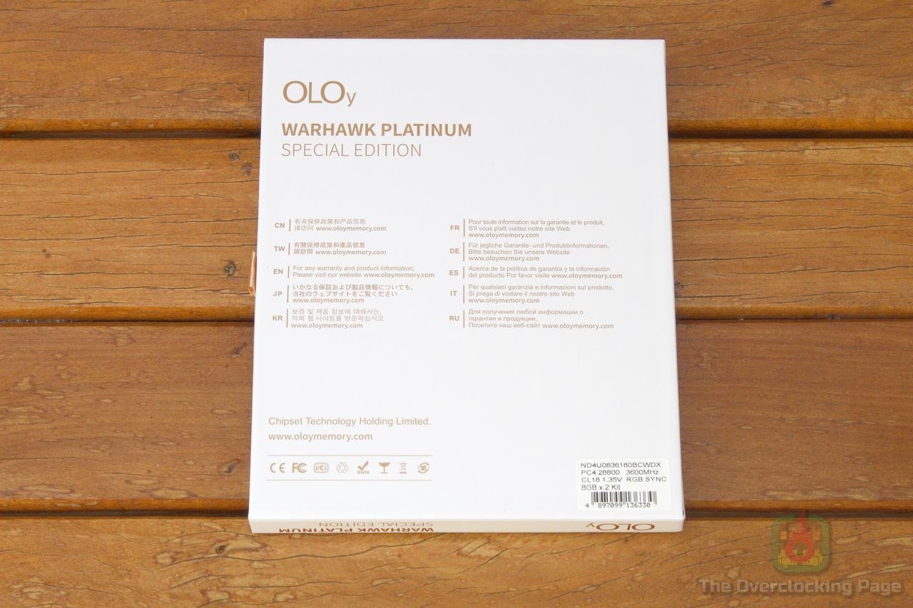 oloy warhawk 3600c18 2