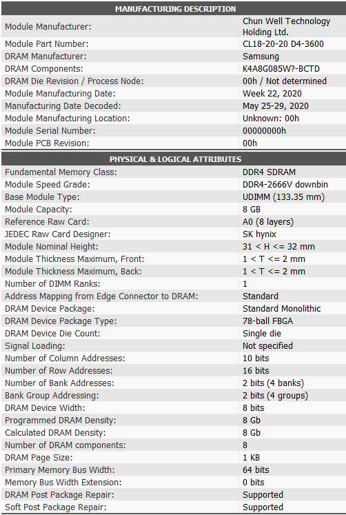 oloy warhawk 3600c18 report 1