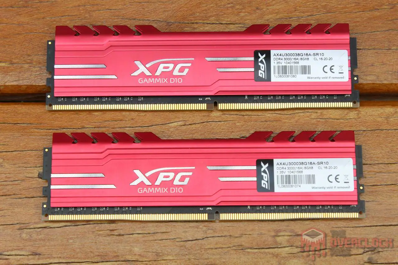 2×8 GB XPG Gammix D10 3000CL16 – Micron E-Die – Testes e resultados 5 xpg gammix d10 2