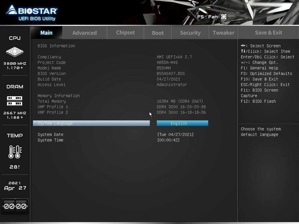 Placa-mãe Biostar B550MH – Análise, testes e resultados 19 b550mh uefi 1