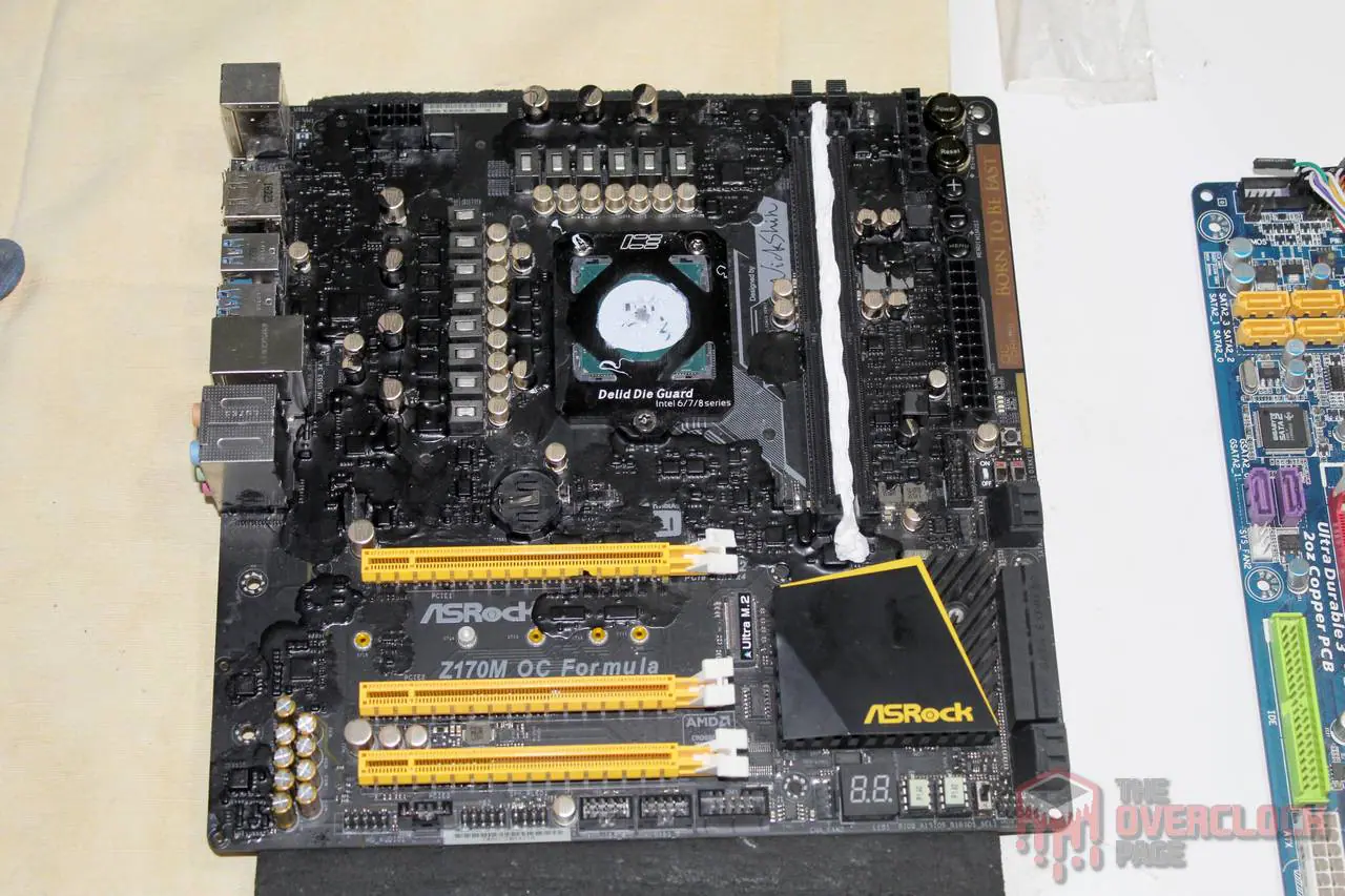 Overclock extremo (LN2) no Core i3 6100 - Experiência e resultados 2 z170m ocf isolamento 2
