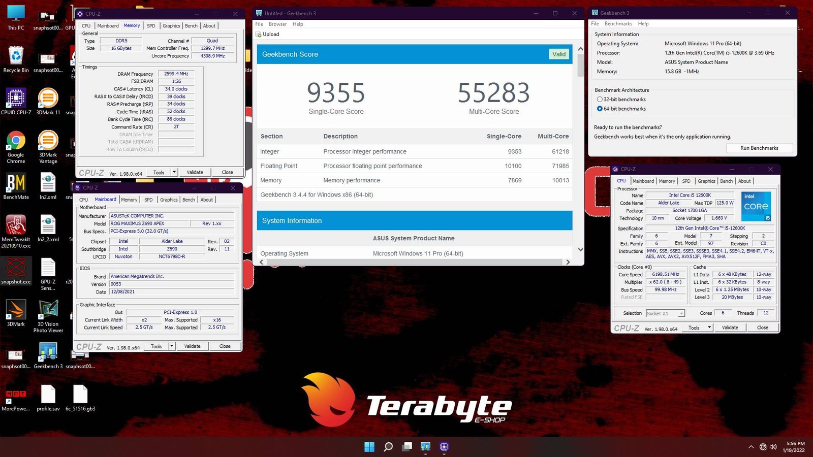 Overclock extremo (LN2) no i5 12600K - Experiência e resultados 5 12600k gb3 6c