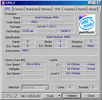 mmx 200 cpuz 350mhz