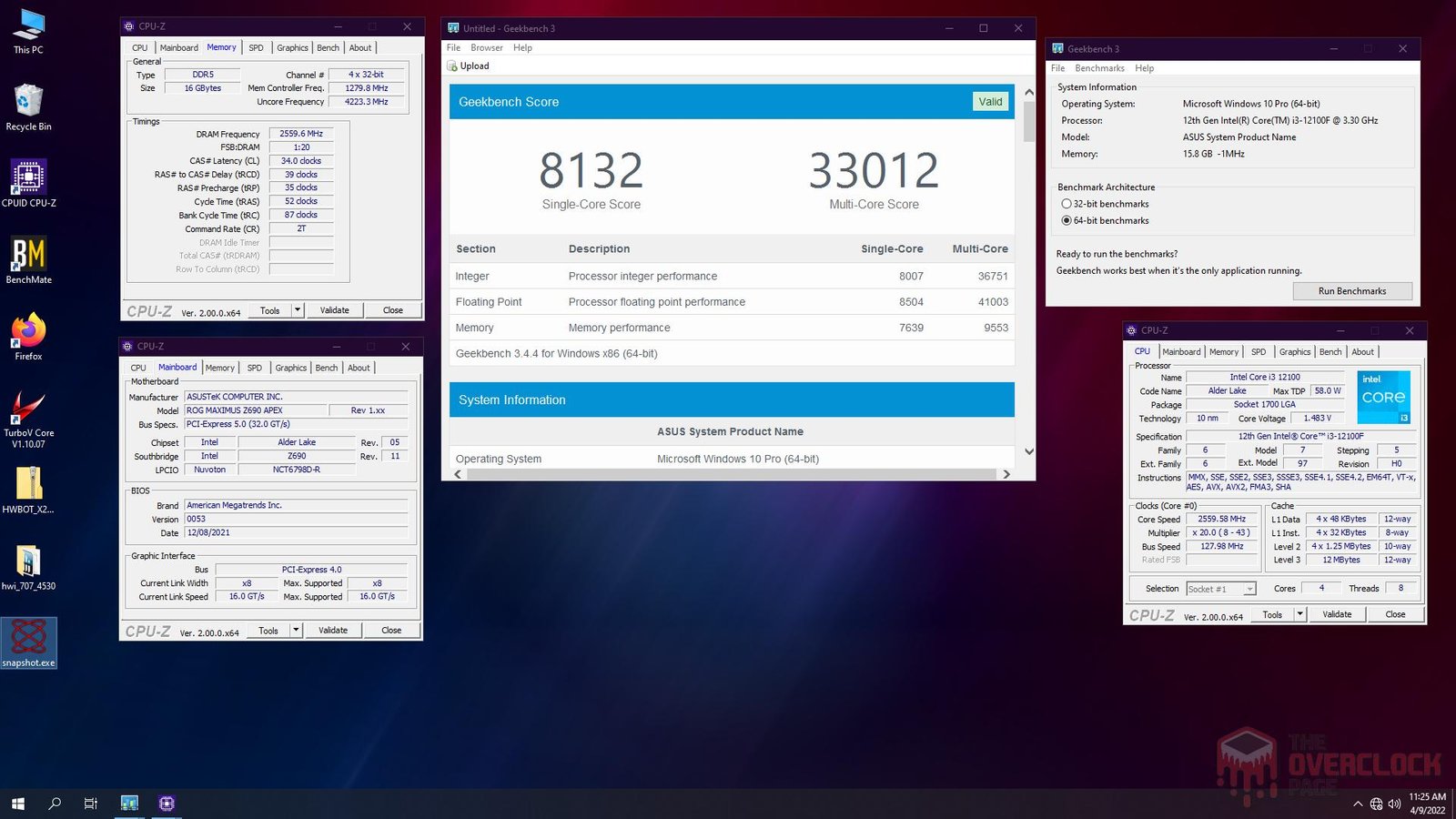 i3 12100F - Overclock non-K no Alder Lake - Primeiros testes e resultados 7 12100f wc gb3