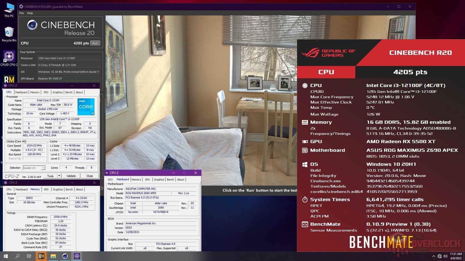 i3 12100F - Overclock non-K no Alder Lake - Primeiros testes e resultados 8 12100f wc r20