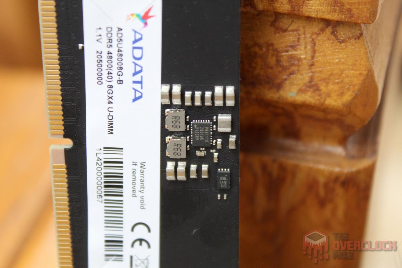 Tudo sobre as novas DDR5 - Testando um kit ADATA 4800C40 - Chip Micron 9 adata ddr5 pmic 2