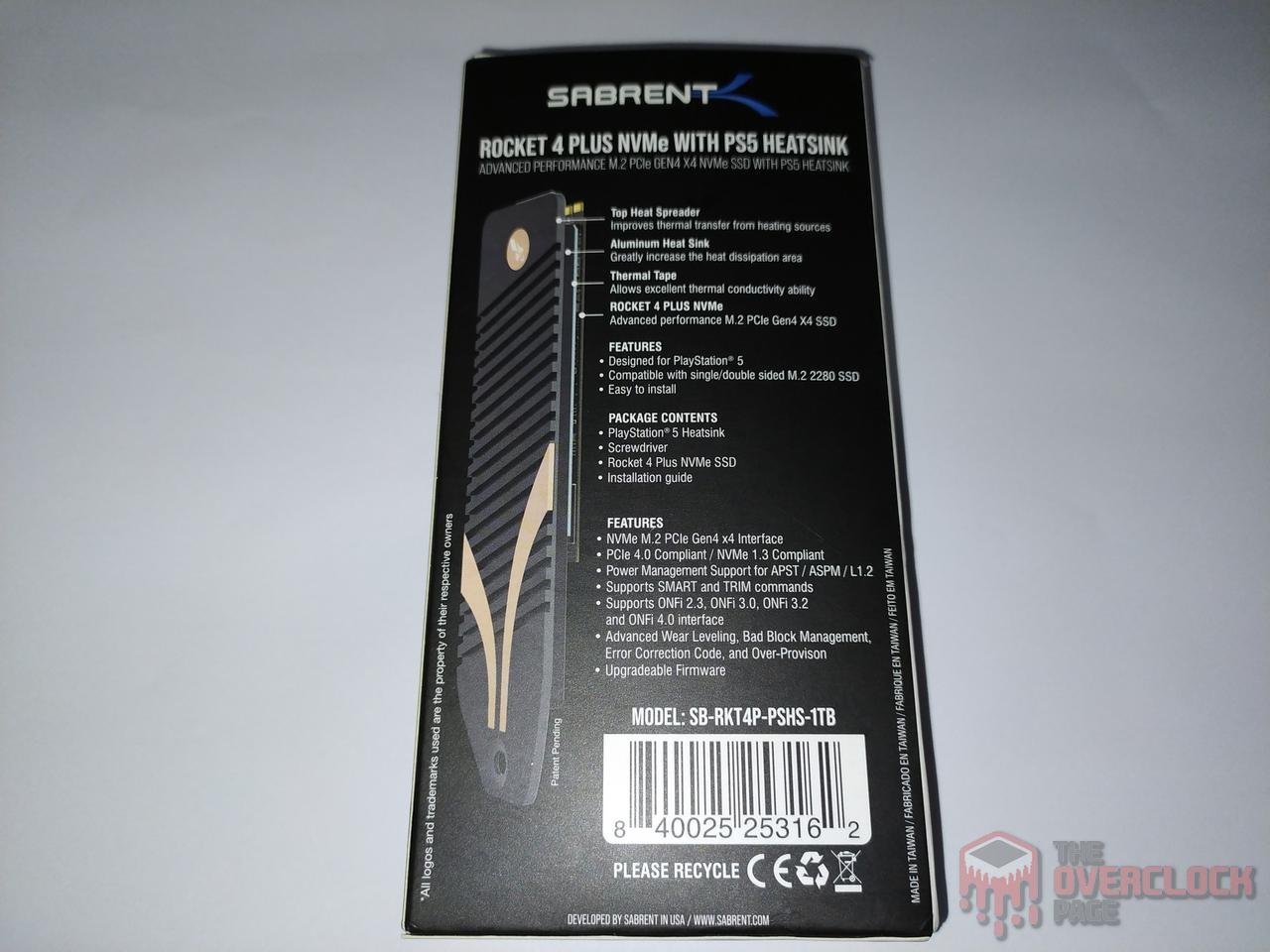 sabrent rocket 4 plus 1tb caixa traseira