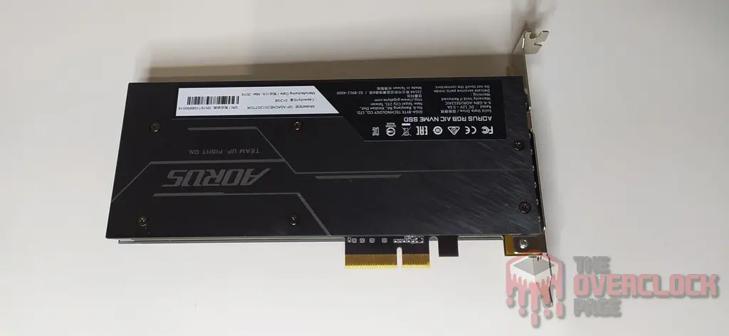 aorus rgb aic nvme ssd 512gb ssd traseiro 1