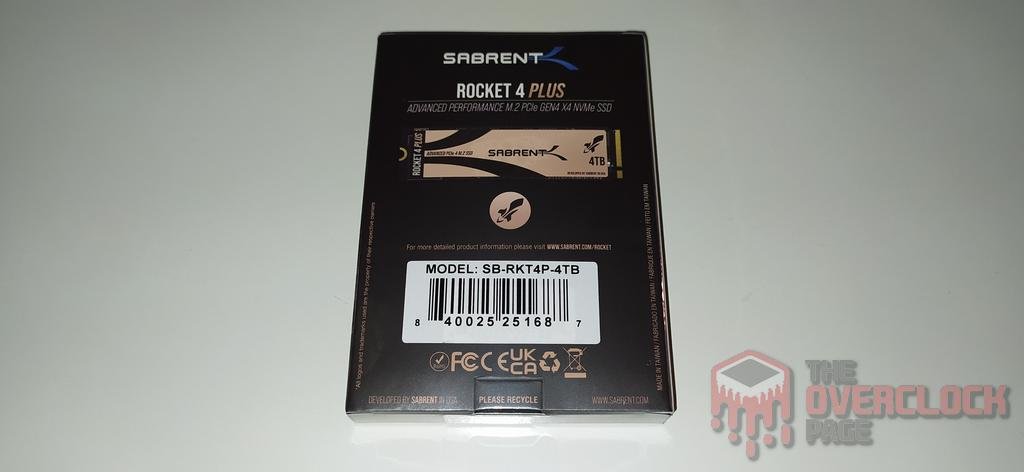 sabrent rocket 4 plus 4tb caixa traseira