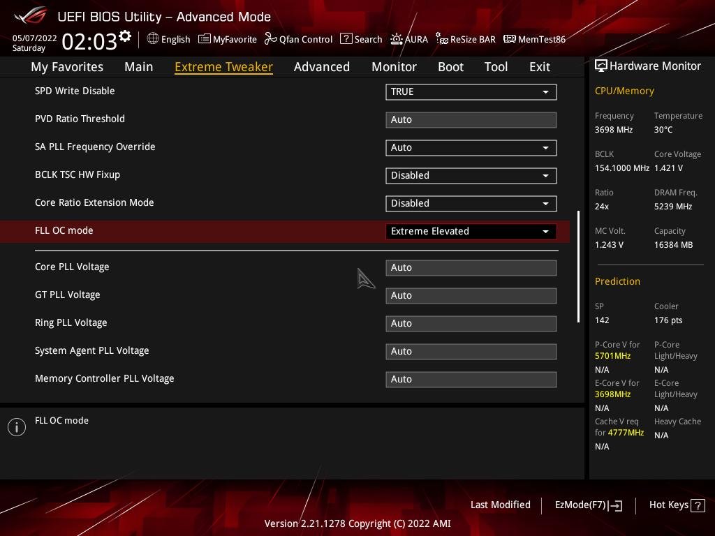 Overclock no Pentium Gold G7400 - 5.6 GHz e subindo? 11 z690 apex fll oc