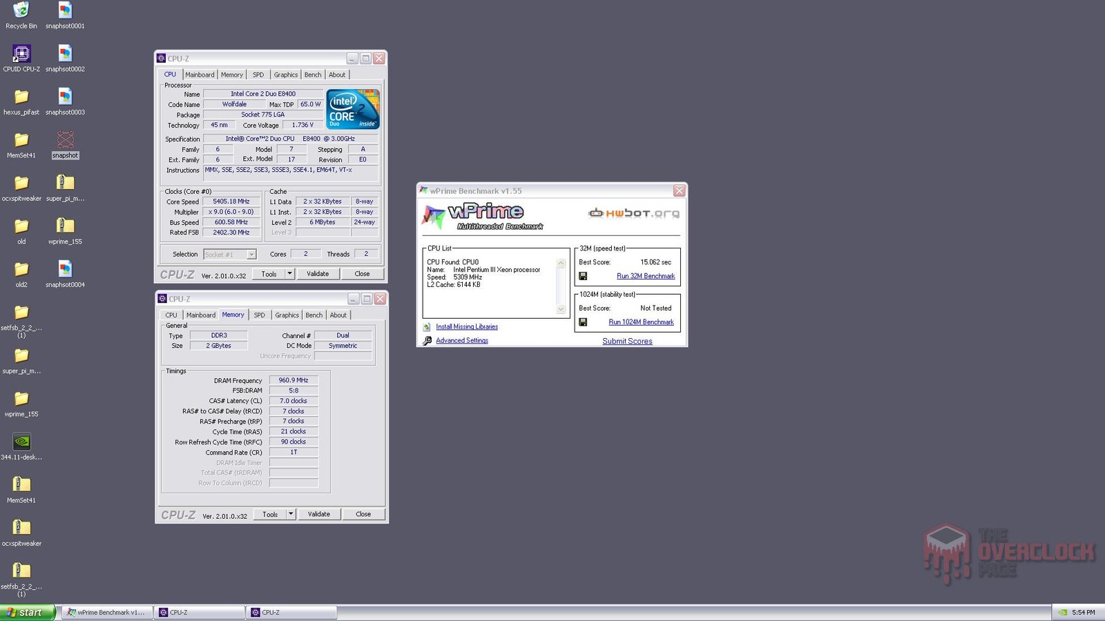 Overclock extremo no E8400 - O lendário socket 775 - Parte III 11 e8400 dice wprime