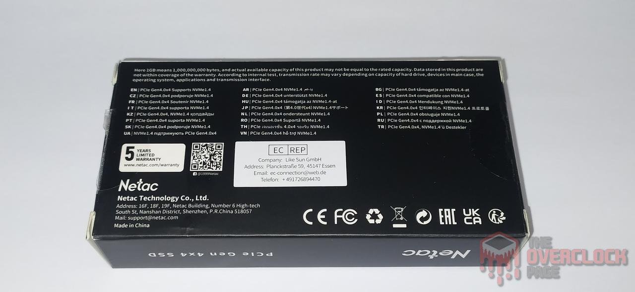 netac nv7000 2tb caixa traseira