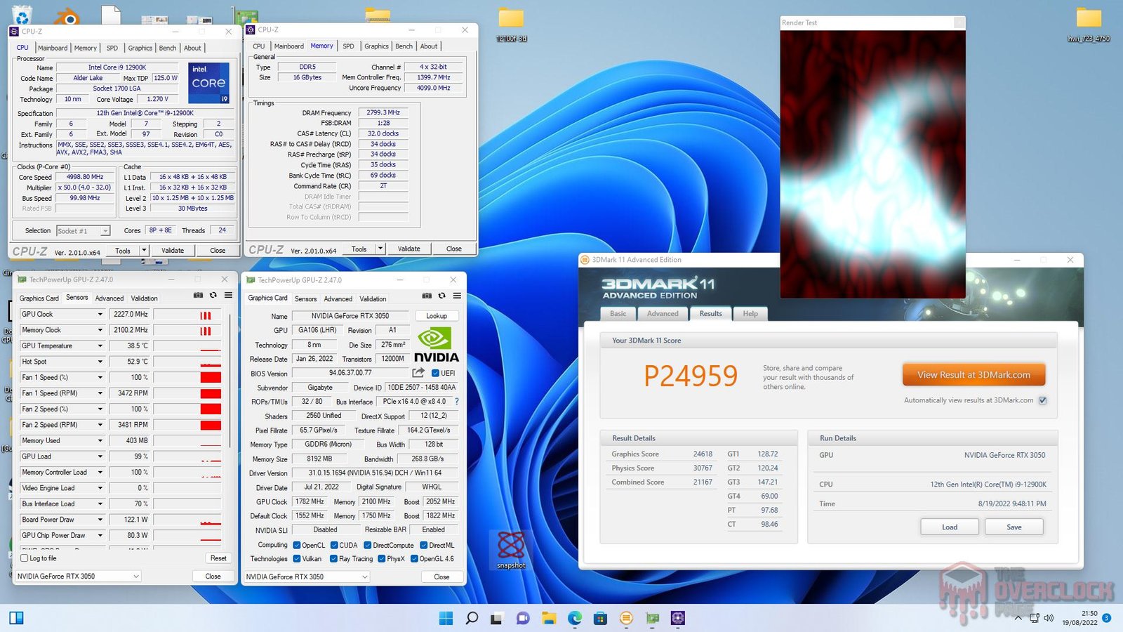 GIGABYTE RTX 3050 Gaming OC - Testamos uma das poucas versões triple-fan disponíveis para esse modelo! 33 rtx 3050 3dm11