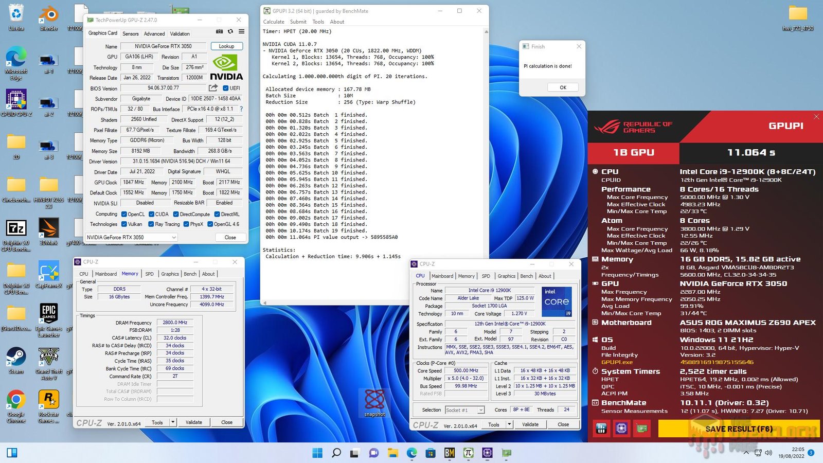 GIGABYTE RTX 3050 Gaming OC - Testamos uma das poucas versões triple-fan disponíveis para esse modelo! 37 rtx 3050 gpupi 1b