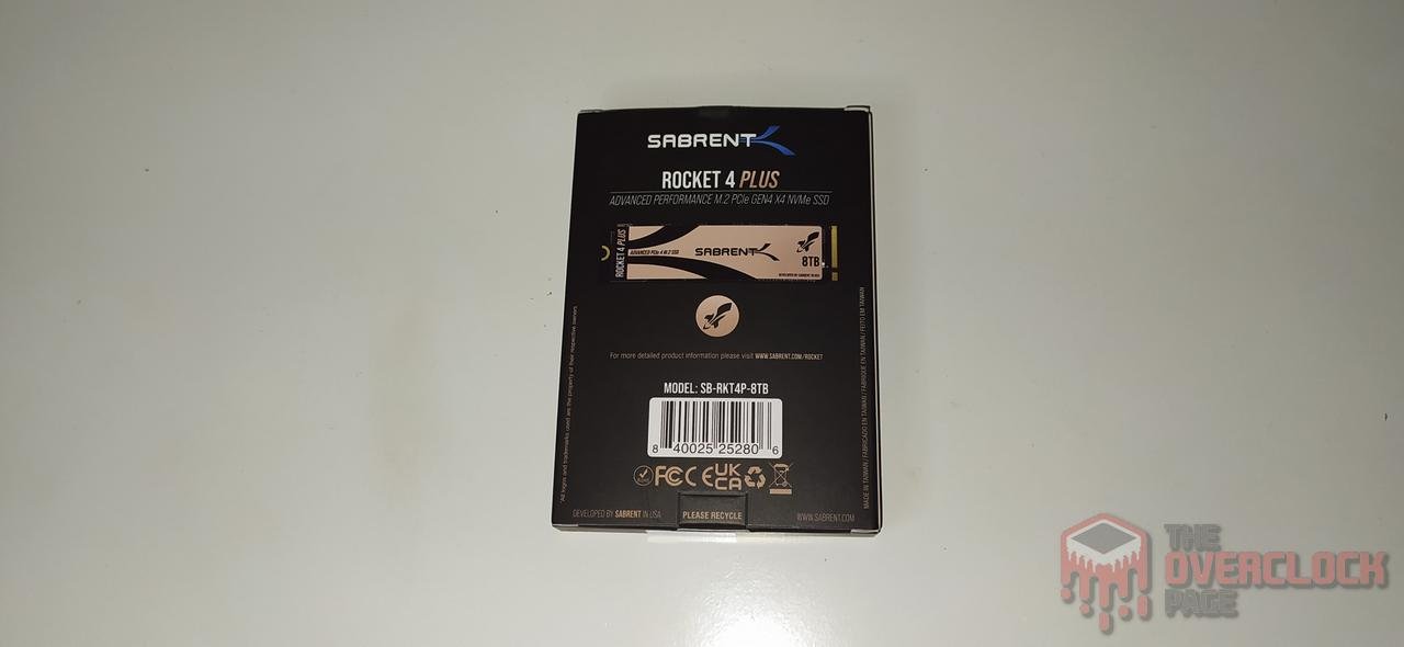 sabrent rocket 4 plus 8tb caixa traseiro