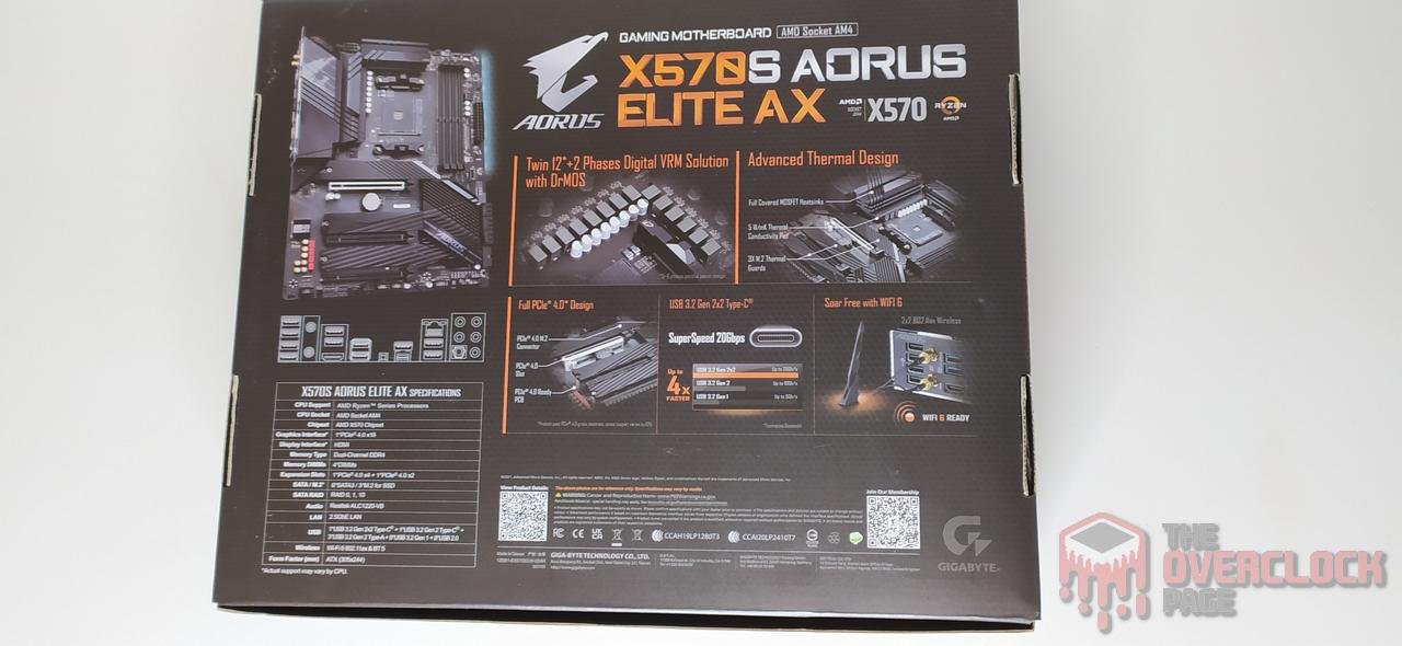 gigabyte x570s aorus elite ax caixa traseira