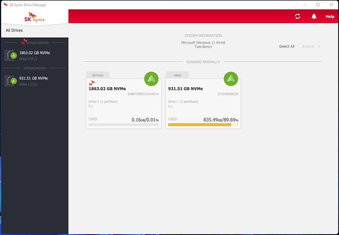 sk hynix drive manager