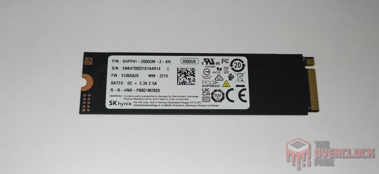 ssd sk hynix platinum p41 2tb ssd traseiro