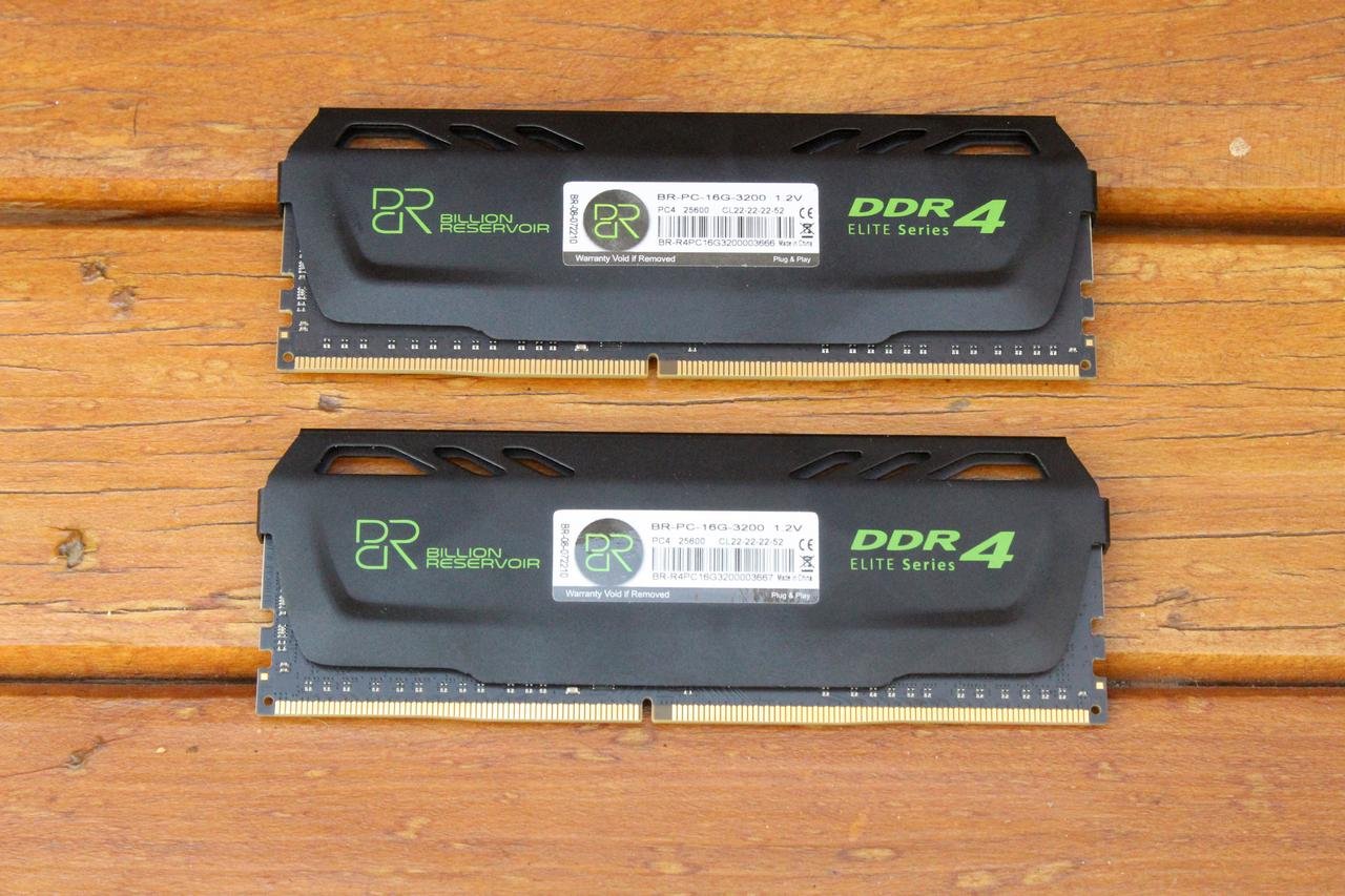 2x16 GB Billion Reservoir DDR4-3200 CL22 - Samsung A-Die 16 Gbit