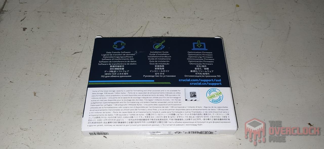 ssd crucial bx500 500gb caixa traseiro