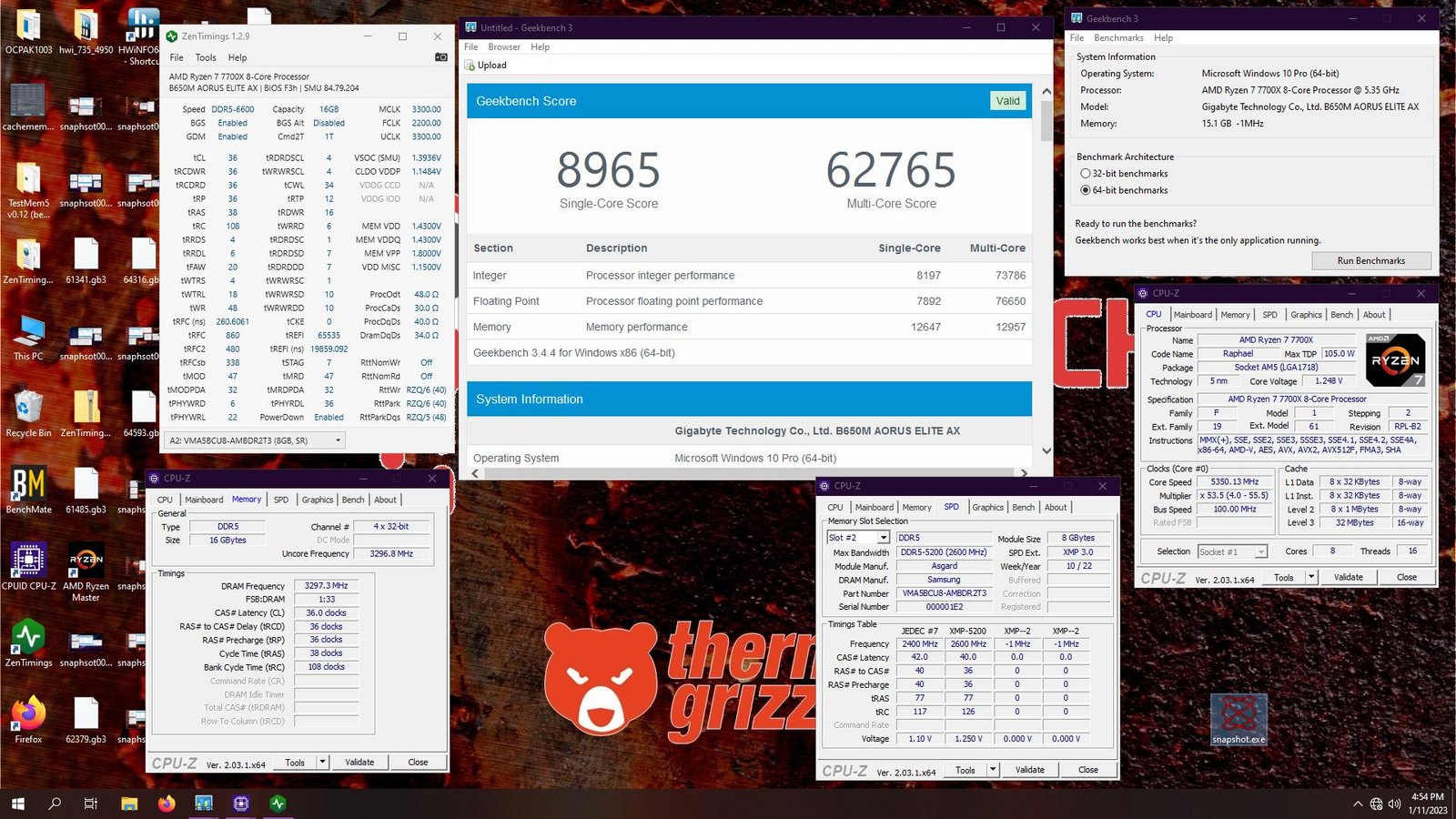 Review - 2x8GB Asgard Freyr T3 DDR5-5200 CL36 - A Decent Memory with Samsung B-Die Chips 17 asgard ddr5 5200 oc6600