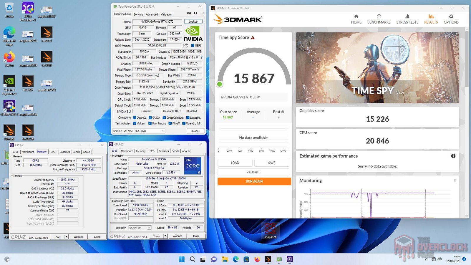mllse peladn rtx3070 timespy