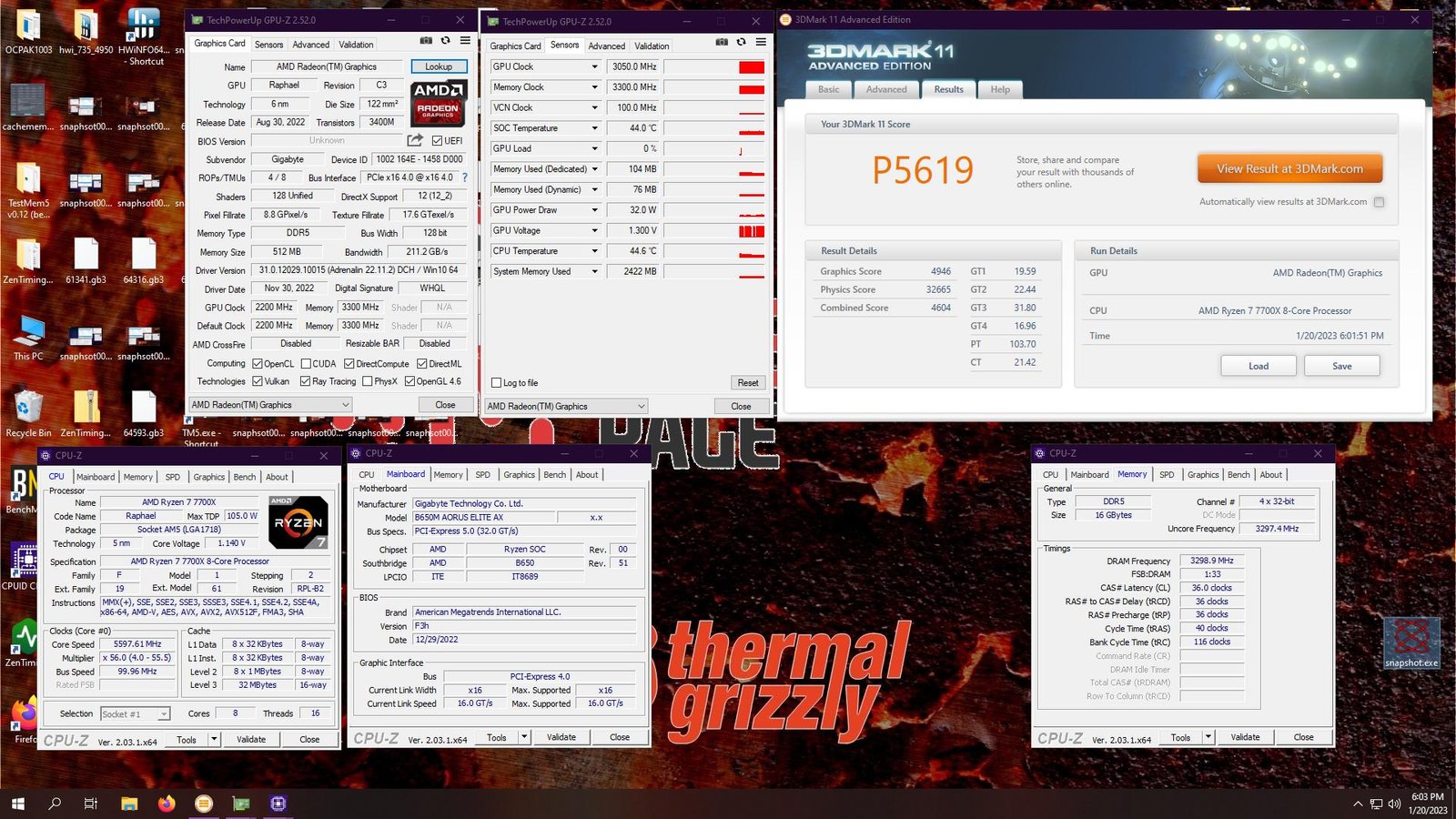 amd ryzen7000 igp 3dm11