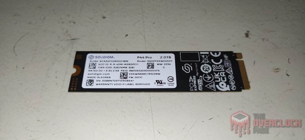 SSD Soldigm P44 Pro 2TB PCB Traseiro 1