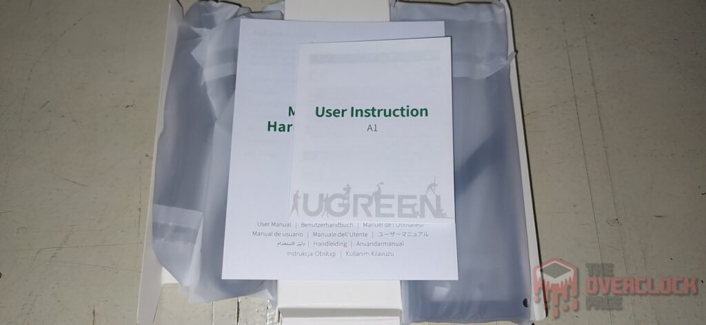 Ugreen CM559 M.2 SATA/NVMe Enclosure Review 5 Ugreem CM559 External Enclosure Conteudo da Caixa