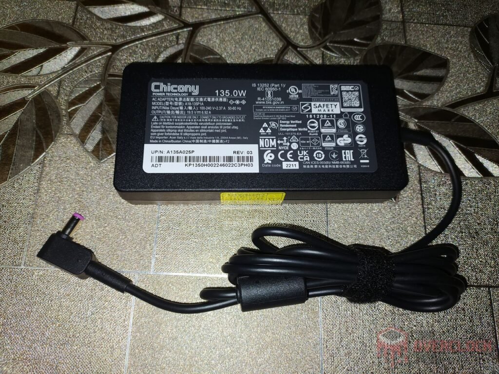 Review - Notebook Acer Nitro 5 AN517-54-59KR - Parte 1! 11 Acer Nitro 5 AN517 54 59KR Carregador 1