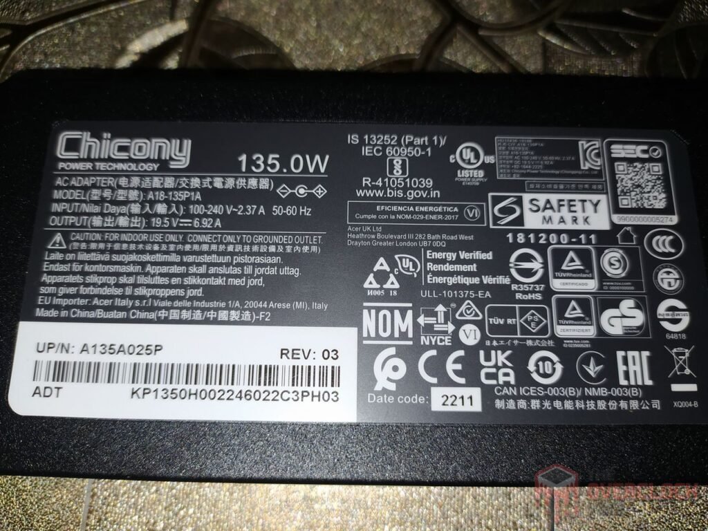 Review - Notebook Acer Nitro 5 AN517-54-59KR - Parte 1! 12 Acer Nitro 5 AN517 54 59KR Carregador 2